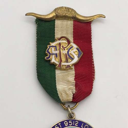 Northern Rhodesia - Solid Silver & Enamel `R.A.O.B.` Medal (Zainst Lodge)