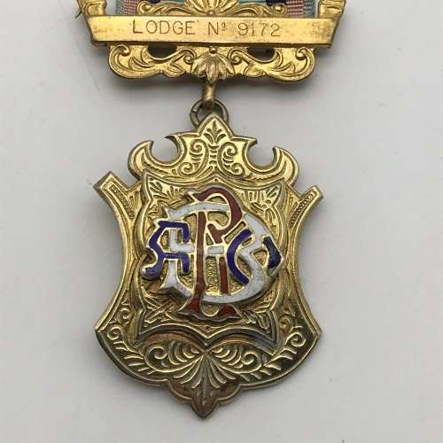 Northern Rhodesia - Solid Silver & Enamel `R.A.O.B.` Medal