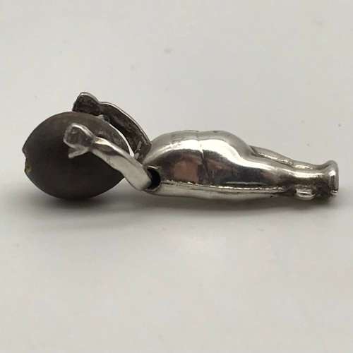 WW1- Scarce Lucky `Fumsup-Touch Wood` Silver Charm