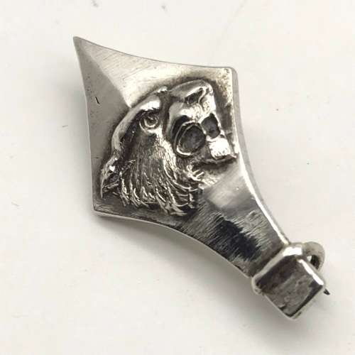 WW2 - Scarce SAAF/RAF `Fighter Squadron` Silver Badge/Pin (Black Panther)