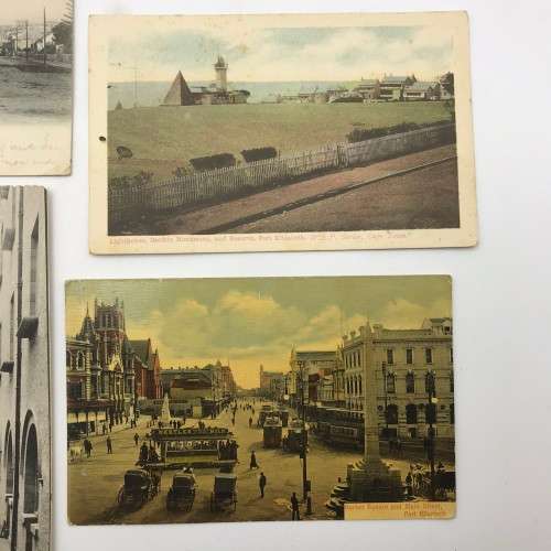 4 Antique `Post Cards of Port Elizabeth - S. Africa`(1906/7)