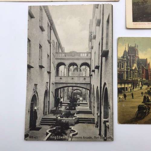 4 Antique `Post Cards of Port Elizabeth - S. Africa`(1906/7)