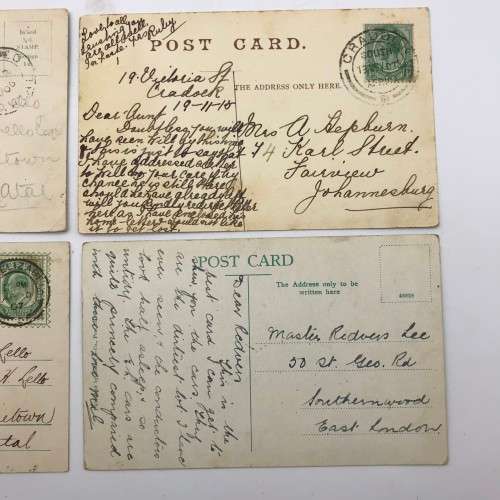 4 Antique `Post Cards of Port Elizabeth - S. Africa`(1906/7)