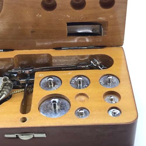 Vintage `Apothecary/Jewellery` Travelling Scale (Boxed)