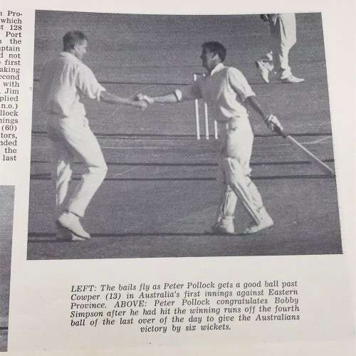 1966/67 `Australian Cricket Tour of S. Africa` (Champagne Cricket) Booklet