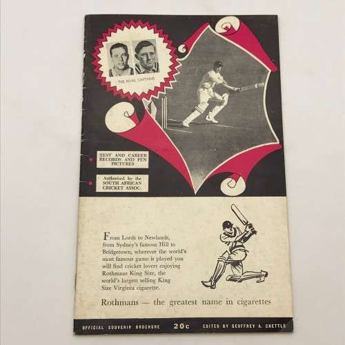 Cricket - `1964 - 65 M.C.C. Tour of South Africa` Brochure (The Rival Captains)