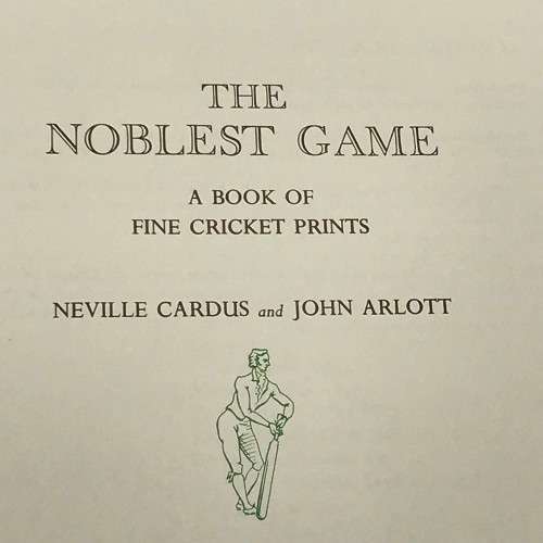 `The Noblest Game` - A Book of Fine Cricket Prints