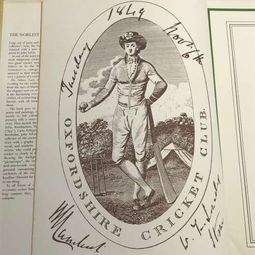 `The Noblest Game` - A Book of Fine Cricket Prints