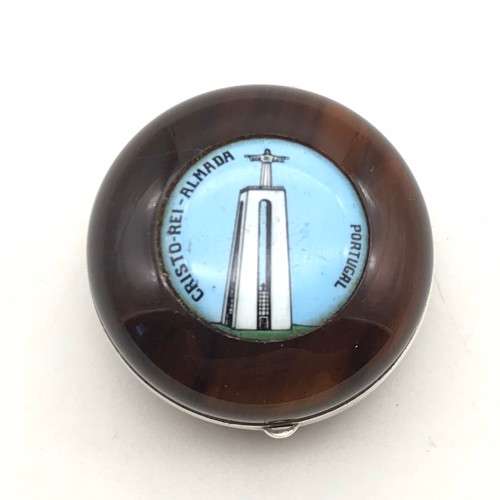 Vintage `Cristo Rei - Statue of Christ` Pill Box