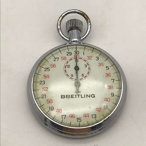 Vintage `Breitling` Pocket Stopwatch (Working)