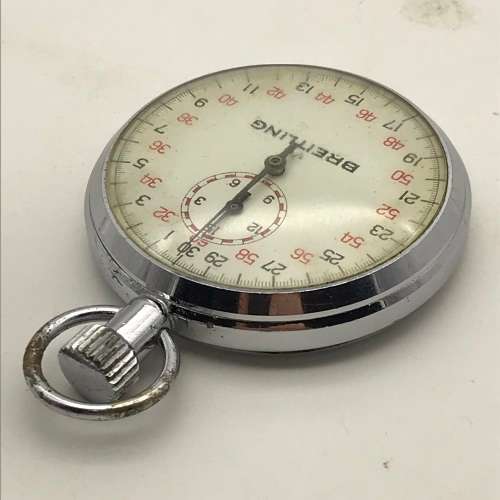 Vintage `Breitling` Pocket Stopwatch (Working)