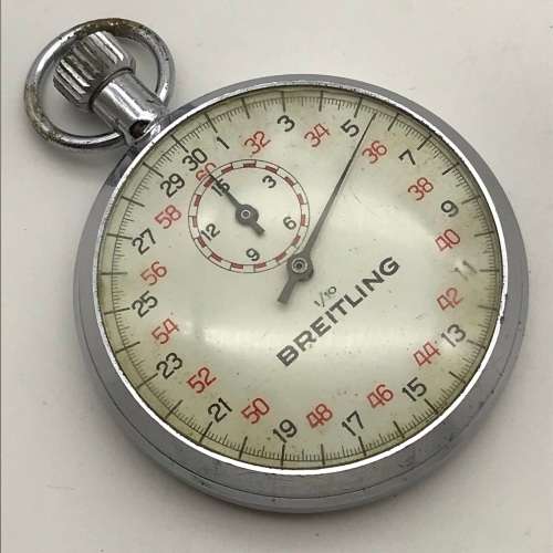 Vintage `Breitling` Pocket Stopwatch (Working)