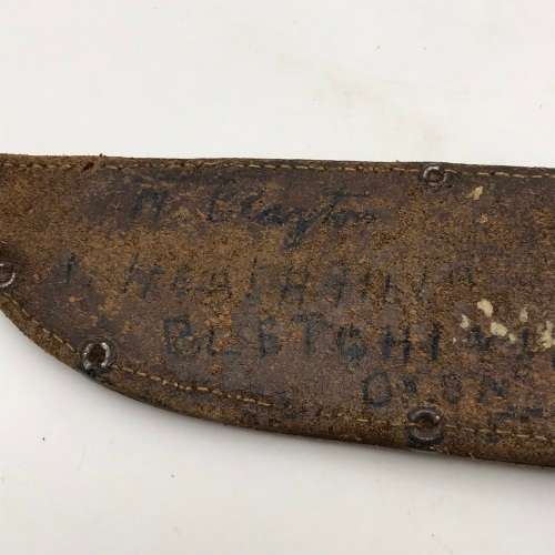 Vintage `William Rodgers` Stag Horn Bowie Knife (I Cut My Way)