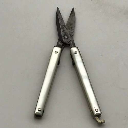 Small Antique `Mother of Pearl` Folding Scissors