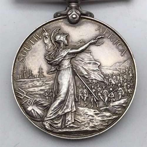 Boer War - Q.S.A. Medal (Def. of. Ladysmith) `A. Peddie - Border M. Rifles`