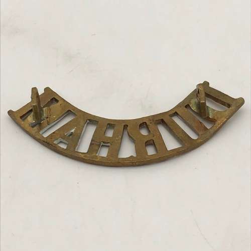 British - Early `DURHAM` (Durham Light Infantry) Shoulder Title