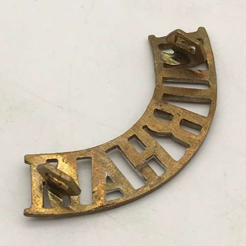 British - Early `DURHAM` (Durham Light Infantry) Shoulder Title