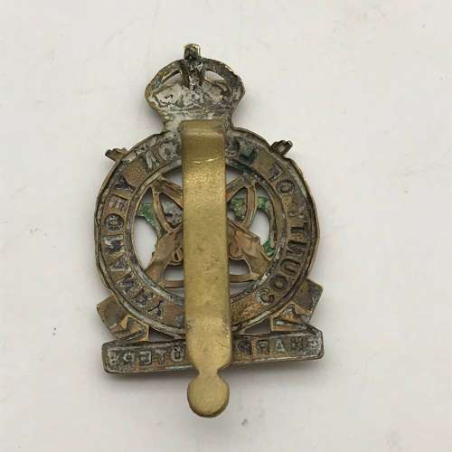 British - Scarce `County of London Yeomanry` (Sharpshooters) Cap Badge