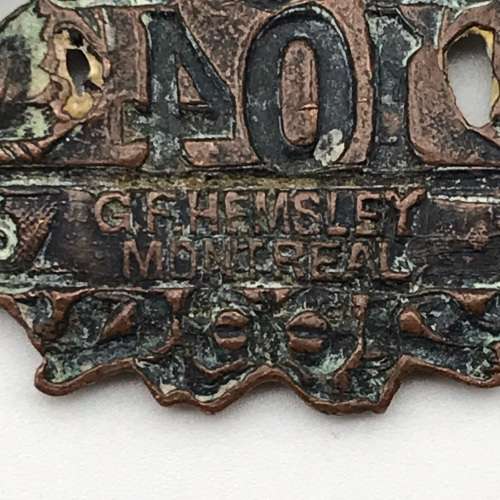 Canada - `104th Bn (New Brunswick) C.E.F` Cap Badge (G.F. HEMSLEY)
