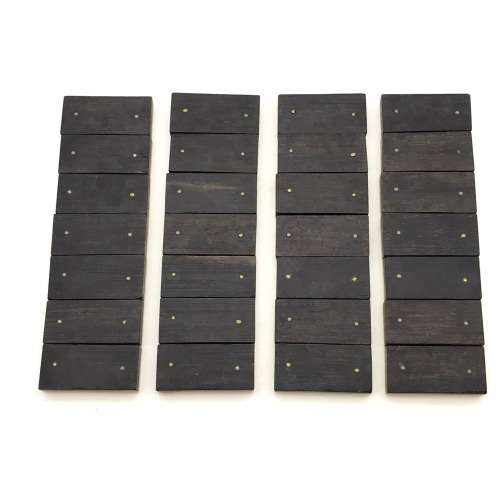 Early Boxed `Ebony & Bone` Dominoes Set