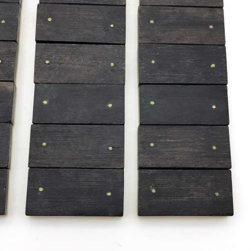 Early Boxed `Ebony & Bone` Dominoes Set