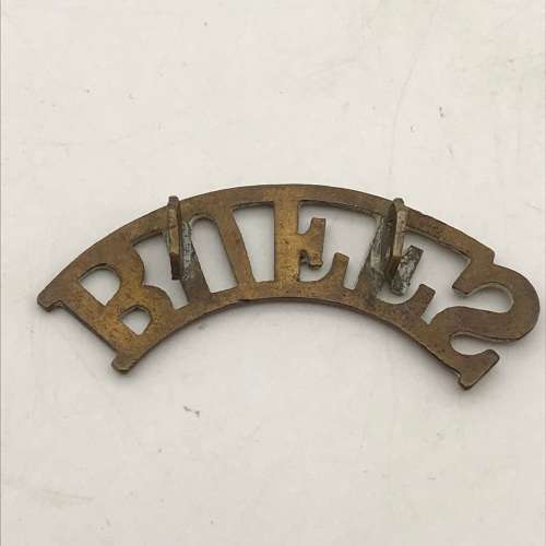 British - Early `BUFFS` (East Kent Regiment) Shoulder Title