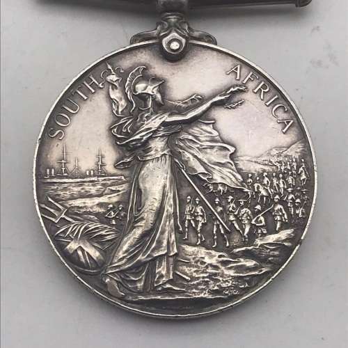 Boer War - Q.S.A. Medal (CC & OFS) `PTE. J. LYONS - UITENHAGE V.R`