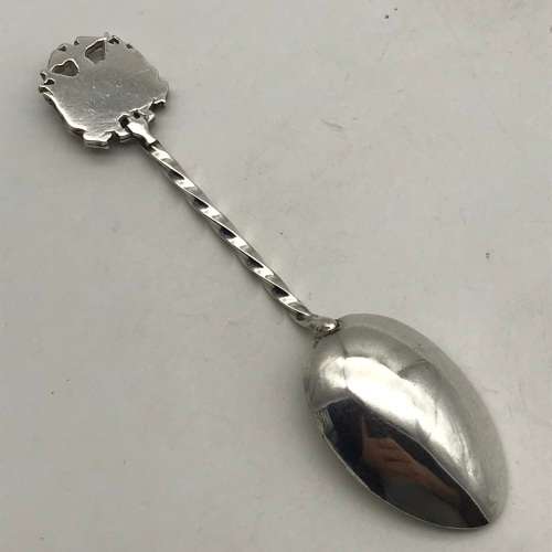Antique Enamel `Johannesburg` Souvenir Spoon (Transvaal Republic)