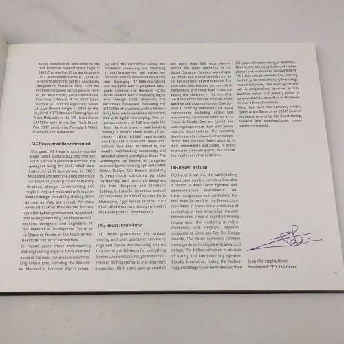 Quality `TAG HEUER` 2008 Watch Catalogue