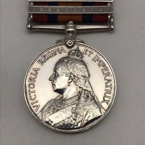 Q.S.A. Medal (Rhodesian Pioneer) `Corp. M.G. Linnell.` - S. RHOD: VOLS: (Rhodesia, Rel. of Mafe