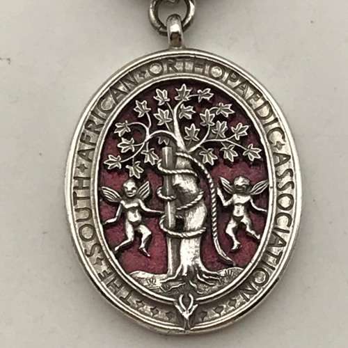 Silver `S.A. Orthopaedic` Medals (Dr. Cyril Kaplan - Author of `In Three Wars`)
