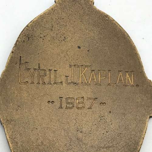 Silver `S.A. Orthopaedic` Medals (Dr. Cyril Kaplan - Author of `In Three Wars`)