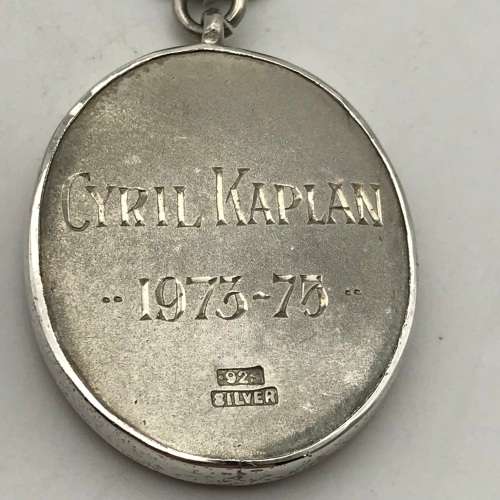 Silver `S.A. Orthopaedic` Medals (Dr. Cyril Kaplan - Author of `In Three Wars`)
