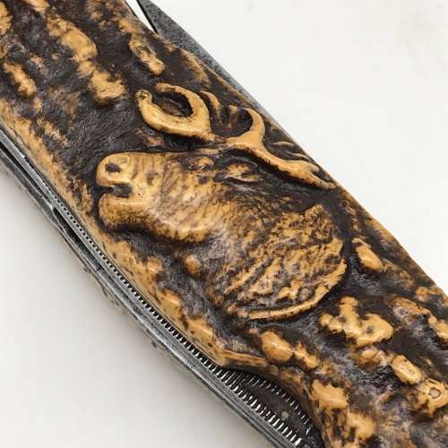 Early `Decora - D.B.G.M.` Multi-Function Hunting Knife (Solingen - Germany)