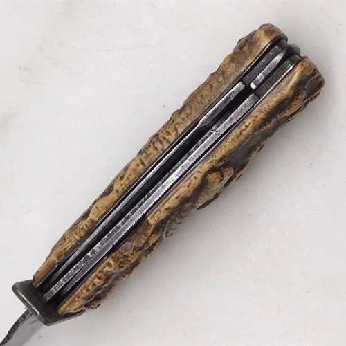 Early `Decora - D.B.G.M.` Multi-Function Hunting Knife (Solingen - Germany)