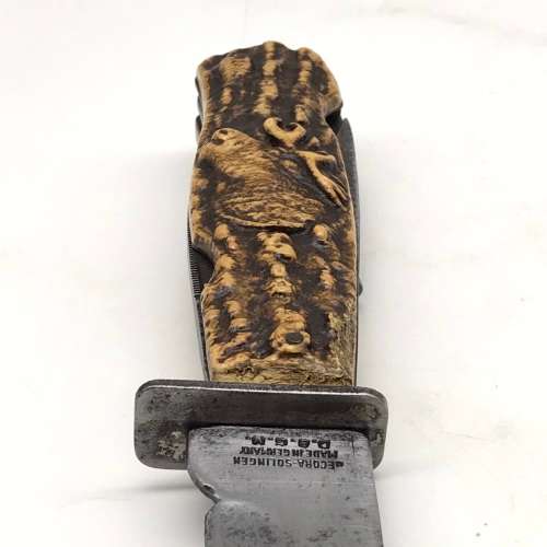 Early `Decora - D.B.G.M.` Multi-Function Hunting Knife (Solingen - Germany)