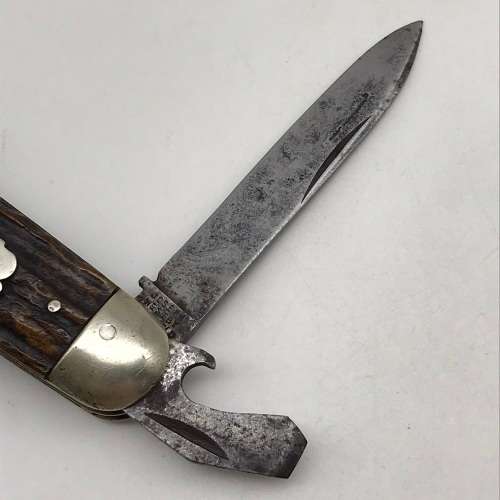 Early `Joseph Westby` Horn Handled Jack Knife (Sheffield)