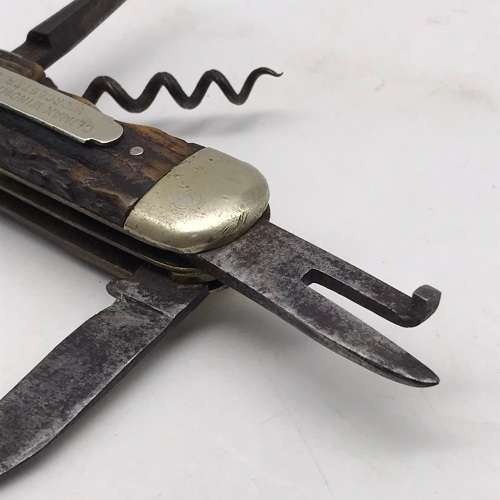 Early `Joseph Westby` Horn Handled Jack Knife (Sheffield)