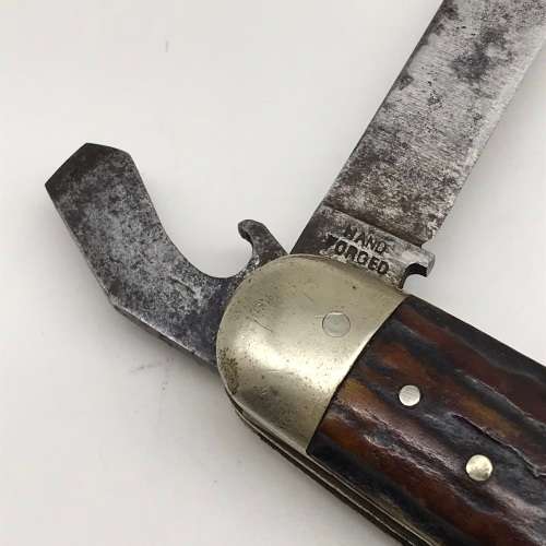 Early `Joseph Westby` Horn Handled Jack Knife (Sheffield)