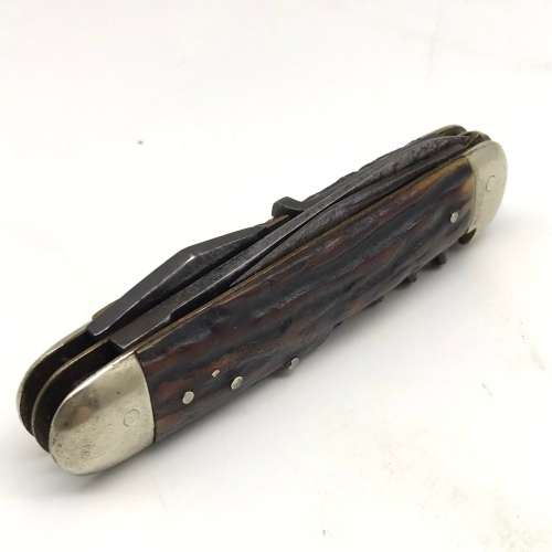 Early `Joseph Westby` Horn Handled Jack Knife (Sheffield)