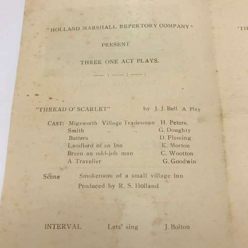 Ships - 1941 `H.M.S ASTURIAS` Programme `The Little Theatre`