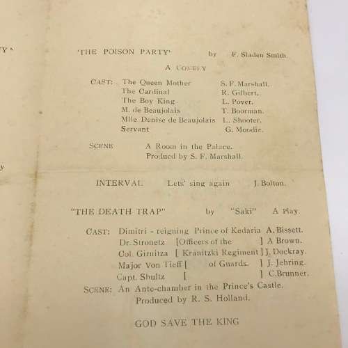 Ships - 1941 `H.M.S ASTURIAS` Programme `The Little Theatre`
