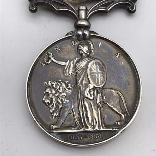 British - Silver Indian Mutiny Medal (1857 - 1858)