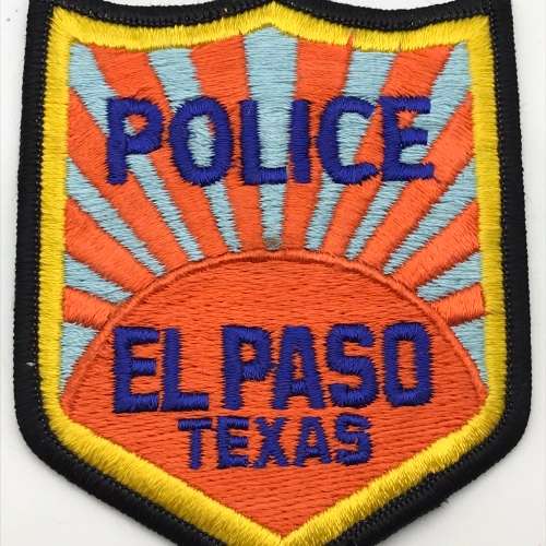 Vintage `El Paso Police` Arm Patch