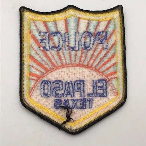 Vintage `El Paso Police` Arm Patch