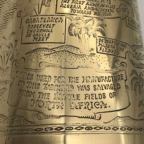WW2 - Engraved Brass `North Africa Campaign` Souvenir Tankard