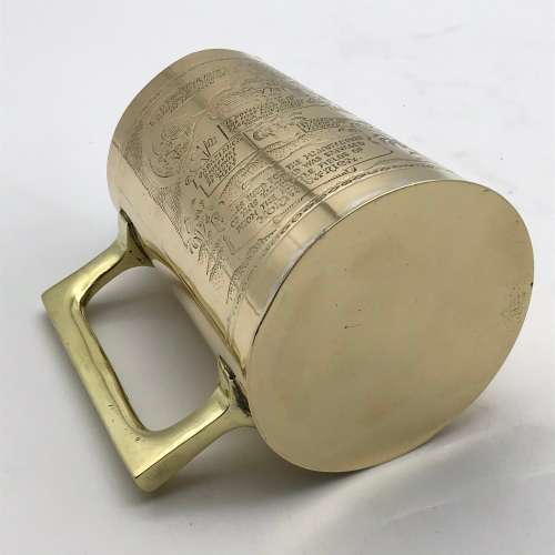 WW2 - Engraved Brass `North Africa Campaign` Souvenir Tankard
