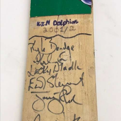 Cricket - Early SA/Natal Signed Small Bat (2001/2)