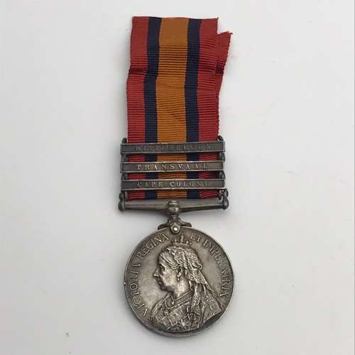 Boer War - Scarce Q.S.A. Medal `R.S.M. F.J. Mulligan` (Border Horse)