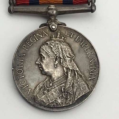 Boer War - Scarce Q.S.A. Medal `R.S.M. F.J. Mulligan` (Border Horse)